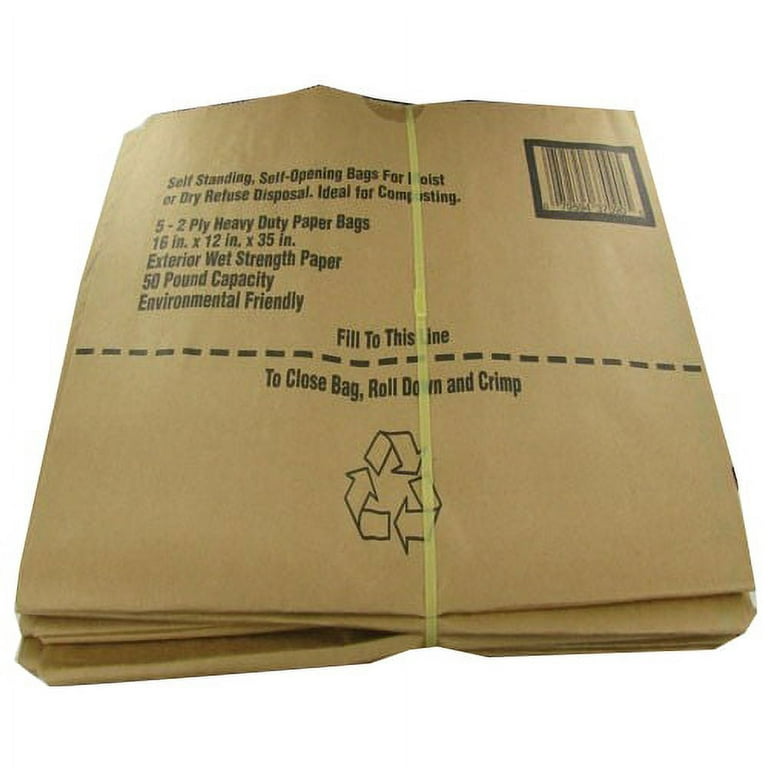 Duro Bag Paper Bags, Lawn & Leaf, Heavy Duty, 2 Ply - 5 bags