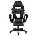 thumbnail image 4 of Gymax Chaise de Jeu à Dossier Haut Style Course pour Bureau et Maison avec Ottoman, 4 of 9