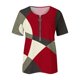 thumbnail image 4 of Blusa informal elegante de manga corta con cremallera y cuello redondo para mujer OAVQHLG3B Store lin121212, 4 of 5
