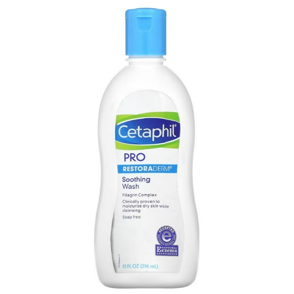 Cetaphil Pro Restoraderm Soothing Wash Soap Free, 10 oz