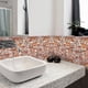 thumbnail image 3 of Azulejo de pared de PVC para salpicaduras, 20 hojas, autoadhesivo rústico, para cocina, baño, chimenea, dormitorio, mosaico Vintage, 10x10cm, 3 of 8