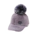 thumbnail image 2 of Doitbest-Gorras de béisbol para padres e hijos, sombrero de invierno con pompón de piel, ajustable, informal, Snapback Fivean unisex, 2 of 2
