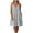 Gray, variant on LIaqionyy Women's Summer Dresses Spaghetti Strap Button Front Plaid Loose Beach Vacation Sleeveless Dress