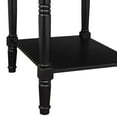 thumbnail image 6 of Convenience Concepts Country Oxford 1 Drawer End Table with Charging Station and Shelf, Black, 6 of 7