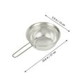 thumbnail image 2 of DINHEAROM Multi Purpose Drain Basket 1Pcs Indoor Kitchen Use Outdoor Camping Stainless Steel Vegetable Filtering Silver, 2 of 8