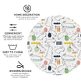 thumbnail image 3 of Vsdgher Easter Rabbit Leather Coasters for Drinks, Durable Drink Coasters 4 Set for Tabletop Protection, Luxurious Home Décor and Housewarming Gift ( {designName})Round Shape, 3 of 6