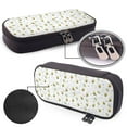 thumbnail image 4 of Lsque Bee Printed Big Capacity PU Leather Pencil Case Large Pencil Pouch Stationery Pen Bag Pencil Holder for Teen, 4 of 6