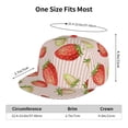 thumbnail image 6 of Balery Baseball Cap Flat Bill Hats for Men Adjustable Size for Running Workouts and Outdoor Activities All Seasons Dad Hat(Strawberries ), 6 of 9