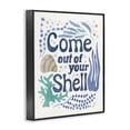 thumbnail image 3 of Stupell Industries Cottage Come Out Of Your Shell Black Framed Giclee Art, 11 x 14, by Veronique Charron, 3 of 8