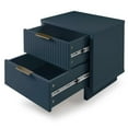 thumbnail image 5 of Manhattan Comfort Granville Solid Wood Nightstand 2.0 in Midnight Blue- Set of 2, 5 of 12