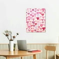 thumbnail image 2 of Jiayy  Pink Preppy Poster Canvas wall art Print Graffiti Hearts Wall Decor Happy Painting XO posters Picture Girly art College dorm Girls Gifts for Girls Room Bedroom, 2 of 4