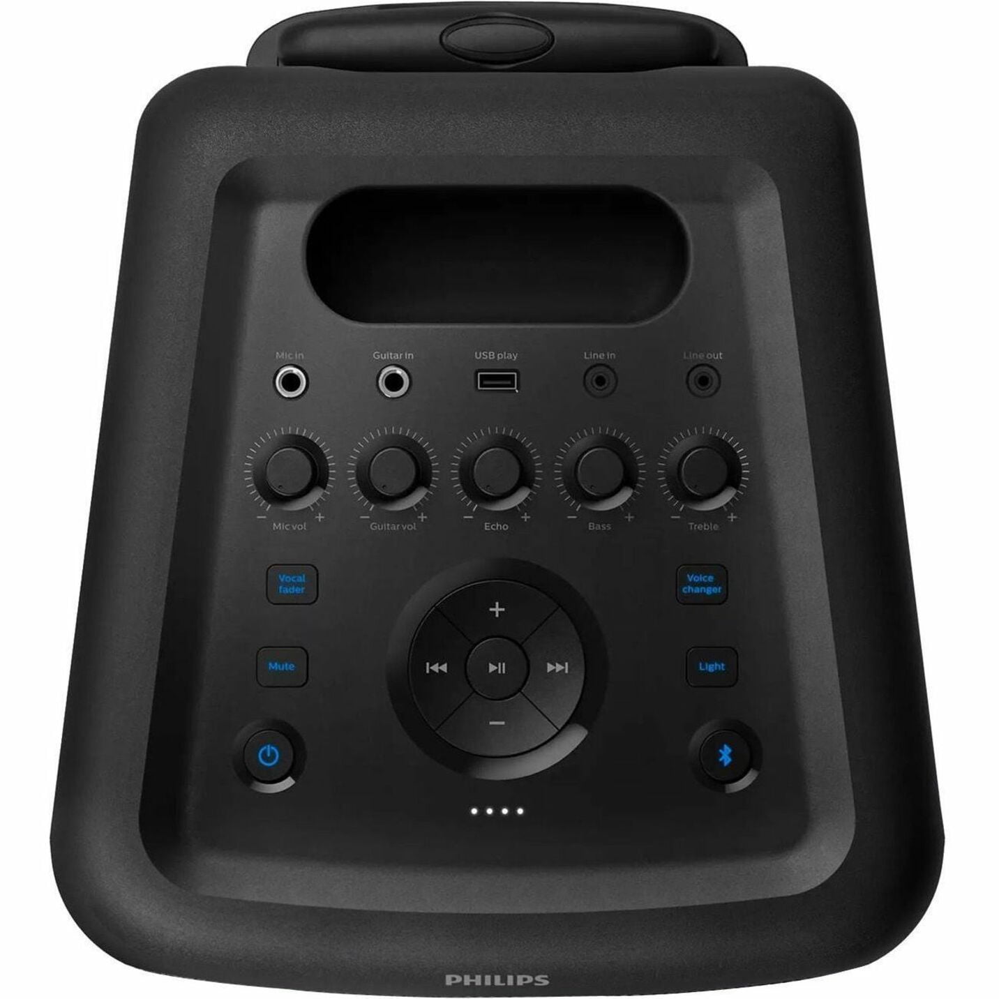 Philips X5206 Portable Bluetooth Speaker with LED Lightning, Large Size, Black, TAX5206