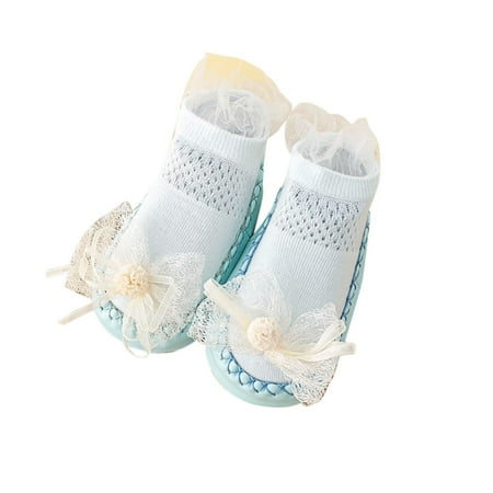 

Summer And Autumn Comfortable Toddler Shoes Lace Bow Children Mesh Breathable Floor Sneakers