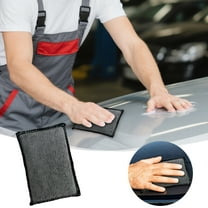 Microfiber Car Cleaning Sponge Pad - Interior Detailing Scrubber for Leather, Multi-Purpose Wax Applicator Pad for Cars,Boats,Motorcycles,Upholstery Household Surface Dirt Stain Remover