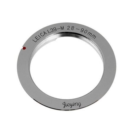 Fotodiox Pro Lens Mount Adapter - M39/L39 Screw Mount SLR Lens to Leica M Mount Rangefinder Camera Body with Leica 6-Bit M-Coding and 28mm/90mm Frame Line