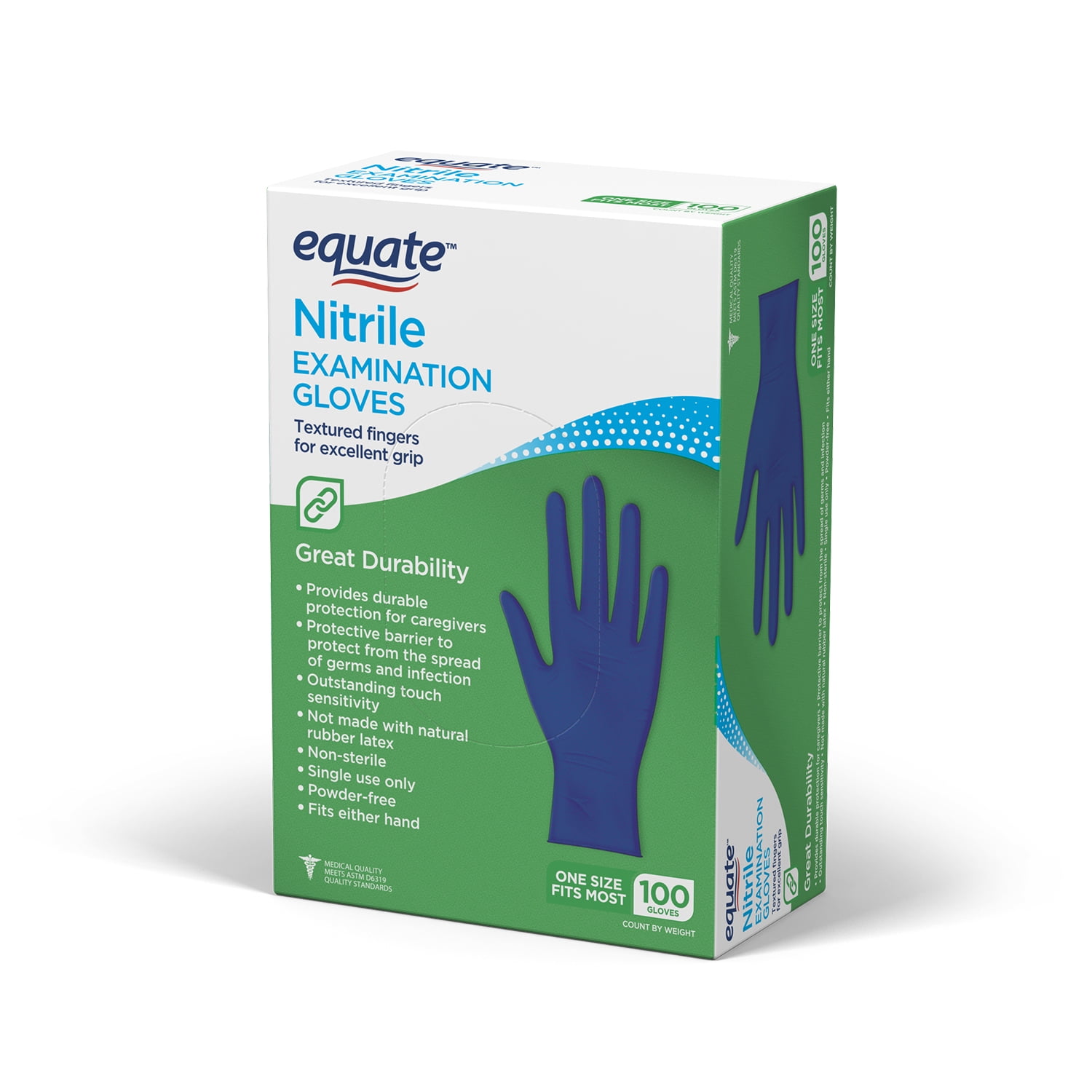Disposable Nitrile Gloves Latex & Powder Free by Complete Home 80/pack,One Size 