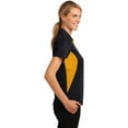 thumbnail image 2 of Sport-Tek Women's 100 Percent Polyester Side Blocked Micropique Polo. LST655, 2 of 4