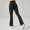 Black, variant on TQWQT Womens High Waisted Hide Tummy Wide Leg Yoga Pants Butt Lifting Ruched Gym Leggings Workout Running Pants with Pockets Army Green M