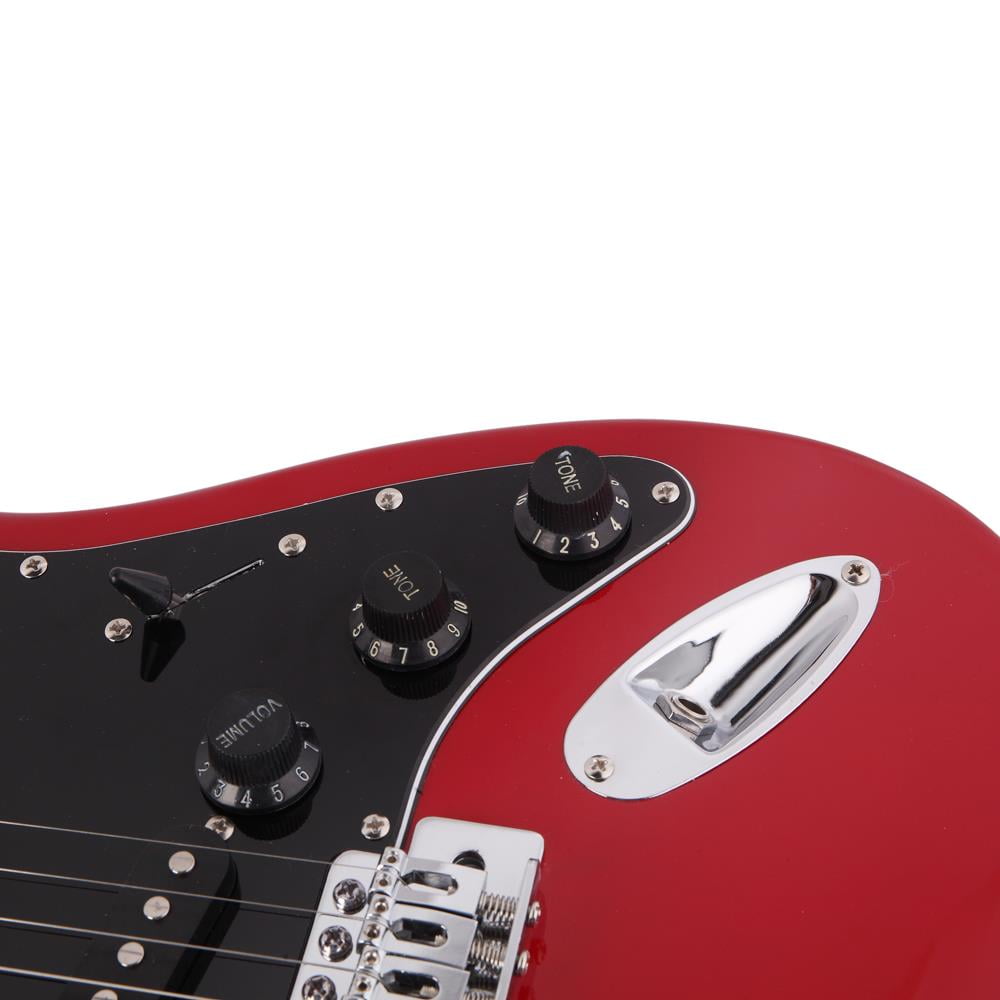 SamyoHome Electric Guitar with 15w Ampfilier for Beginner, Red