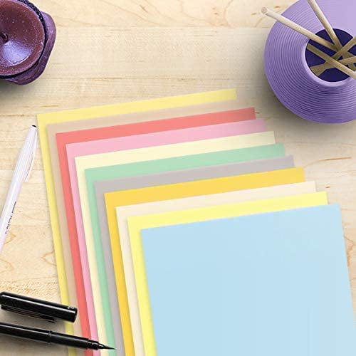 SEWACC 50 Sheets Printer Paper Colored Copy Paper Cardstock Paper -  Assorted Colors Origami Color Paper Stationery Paper Pastel Paper Color  Printers