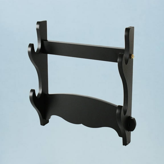 WHAMVOX 2 Layers Sword Mount Display Shelves Knife Holder Black