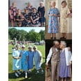 thumbnail image 5 of Oudiya Womens Nightgown Short Sleeve House Dress with Pockets-Floral Print Mumu Dress, 5 of 6