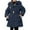 Navy, variant on DGQPLPD Girls Lightweight Jackets Winter Girls Long Padded Coat with Adjustable Belted Waist Lined Thermal Outerwear for Freezing Cold Weather 7-8 Years Brown