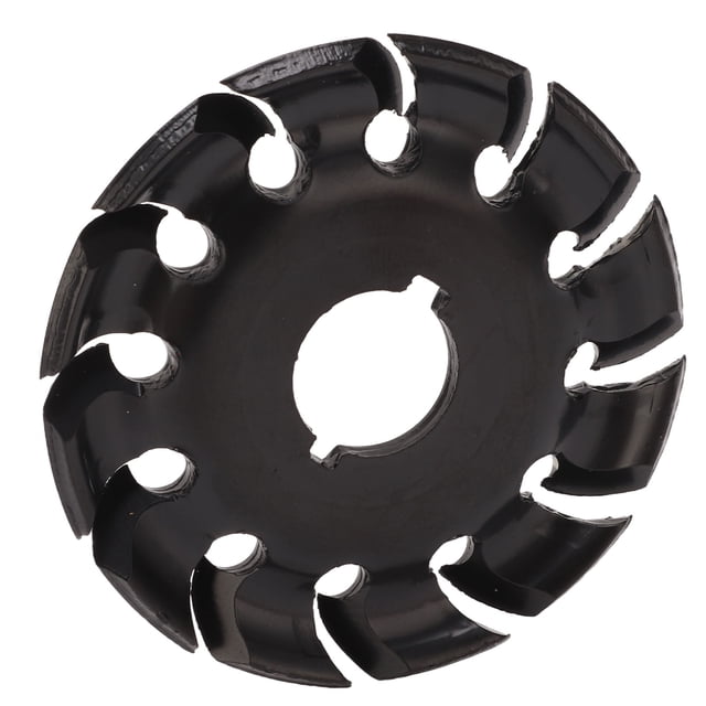 M Buder Disco Moldeador de Amoladora de Acero Inoxidable 12 Dientes para Madera y Caucho Color Negro 8.00 cm / 3.15 inches Herramienta de Talla para Amoladoras Angulares Resistente