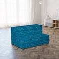 thumbnail image 4 of Nautical Foldable Mattress, Minimal Fish Waves, 74.8" x 39.4", Turquoise, by Ambesonne, 4 of 6