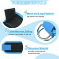 thumbnail image 3 of Uxcell Ankle Strap for Cable Machine, Gym Cable Kickback Ankle Wraps Exercise Attachment for Hip Leg Extension Blue 24 x 8 cm, 3 of 7