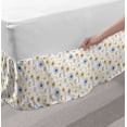 thumbnail image 2 of Nursery Bed Skirt, Scandinavian Style Outer Space Elements with Stars Comets and Planets, Elastic Bedskirt Dust Ruffle Wrap Around for Bedding Decor, 4 Sizes, Night Blue Pale Orange, by Ambesonne, 2 of 2
