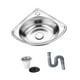 thumbnail image 3 of Lavabo de esquina pequeño para baño, lavabo triangular de pared, lavabo para el hogar, lavabo de barra para baño, apartamento, barco, restaurante Tipo A, 3 of 9
