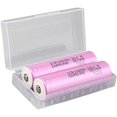 thumbnail image 4 of HUGFEGWE 2 x 18650 Battery Storage Case Holder Organizer Box Transparent 3Pcs U2536-18839, 4 of 7