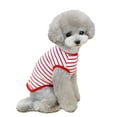 thumbnail image 2 of SPRING PARK Dog Cat Clothes Stripe Design Two-legged Vest Fashion Sleeveless Small Medium Pet Clothes, 2 of 7