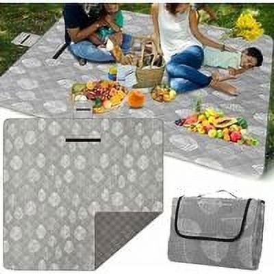 Cobertura Pique-nique Imperméable 200x200 Cobertura Plage Extérieure XXL Sans Sable Tapis Plage Couverture Camping Couverture D'extérieur étanche Sable Couverture Tapis Pique-nique avec Poigné