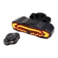 thumbnail image 1 of Luz trasera para bicicleta kusrkot LED recargable con intermitentes control remoto redondo, 1 of 8