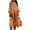 Orange, variant on BangWanChi Formal Dresses for Women Formal Dresses for Women Women'S Casual Dresses Women Loose Floral Print V-Neck Long Sleeve Bandage Bohemian Beach Maxi Dress