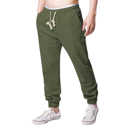 Aayomet Work Pants For Men Men's Pro Club Sweatpants Stretch Elastic Running Cargo Sports Pants Sweats Casual Straight-Leg Trouse,Army Green XL