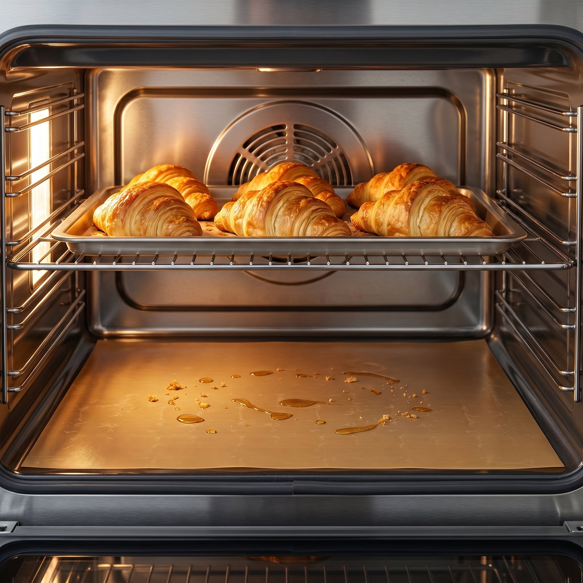 Unique Bargains 3 Pack Silicone Oven Liner for Electric Oven and Grill Brown 15.7"x23.6"