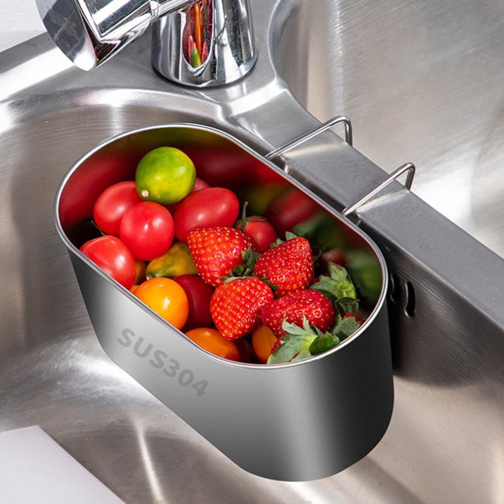 Filtre D'évier De Cuisine En Acier Inoxydable - Panier Récupérateur Déchets - Deux Tailles (petit/grand) - 5