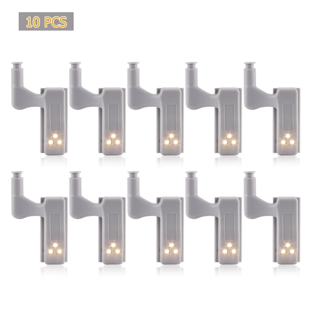 Lámpara De Luz Nocturna Con Bisagra Led Para Dormitorio, Cocina, Sala De Estar, Armario, Decoración De Armario, Iluminación Para El Hogar 10 Uds. Eigraketly HA025686-02