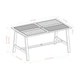 thumbnail image 7 of Manor Park Outdoor Modern Dining Table, Dark Brown, 7 of 7