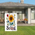 thumbnail image 3 of Amhnf Colorful Floral Garden Flag With Be Kind Message For Home Outdoor Garden Yard Decor 12x18 inch, 3 of 5
