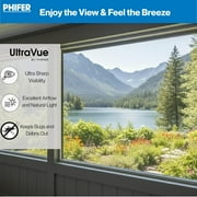 Phifer UltraVue High-Visibility Insect Screen Kit - (24 in x 25 ft) - For Window, Patio, Porch, Door