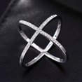 thumbnail image 1 of Crystal Brooches Cross Scarf Buckle For Women Hollow X Shape Scarves Buckle Brooch Fashion Jewelry Clothing Accesories, 1 of 4