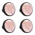 thumbnail image 1 of 4 Pcs Abstract Knobs for Kitchen Cabinet Cupboard Dresser Bookcase Drawer Pulls Handles Round Home Decor, 1 of 5