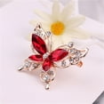 thumbnail image 5 of AYYUFE Lady Pin Rhinestone Butterfly Shape Multi Colors Stainless Dress Brooch for Prom, 5 of 8