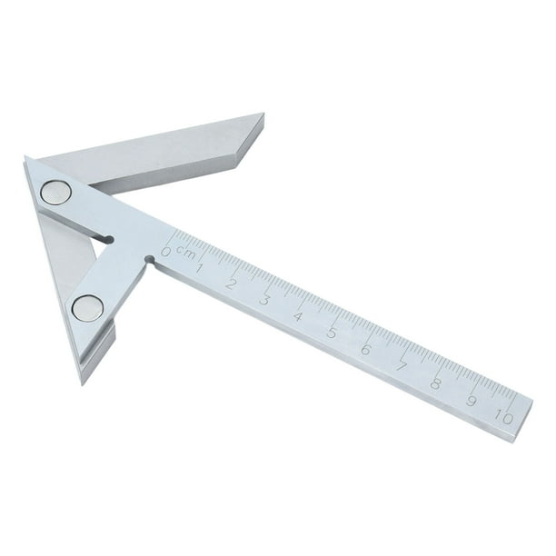 Buscador de centro, calibre central de 100 x 70 mm, regla de calibre central de acero inoxidable, calibre de ángulo central probado y confiable