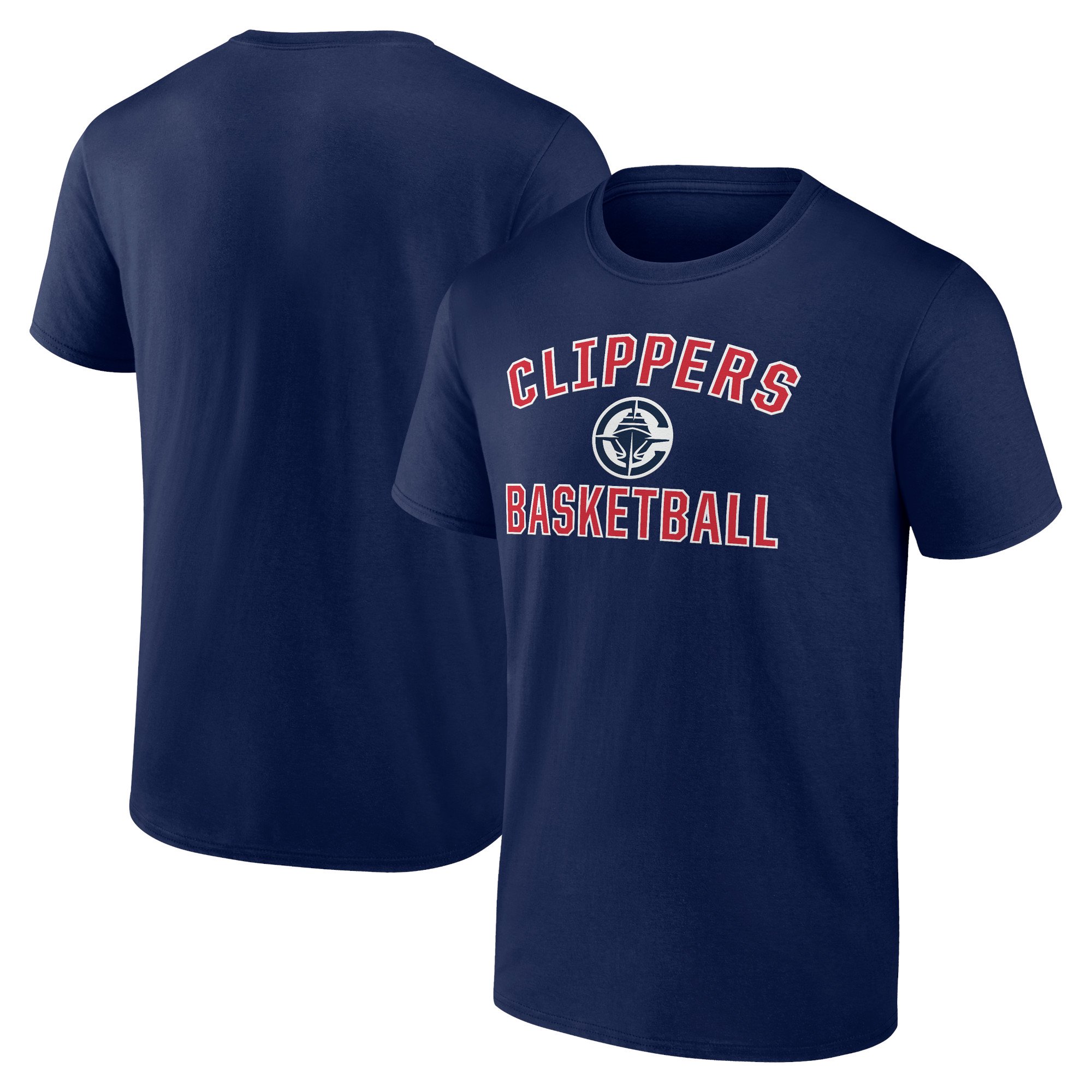 Men's Navy LA Clippers Victory Arch T-Shirt