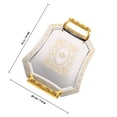 thumbnail image 4 of OULII Modern Style Food Display Tray Hotel Fruit Plate Silver 1Pcs For Camping, 4 of 8